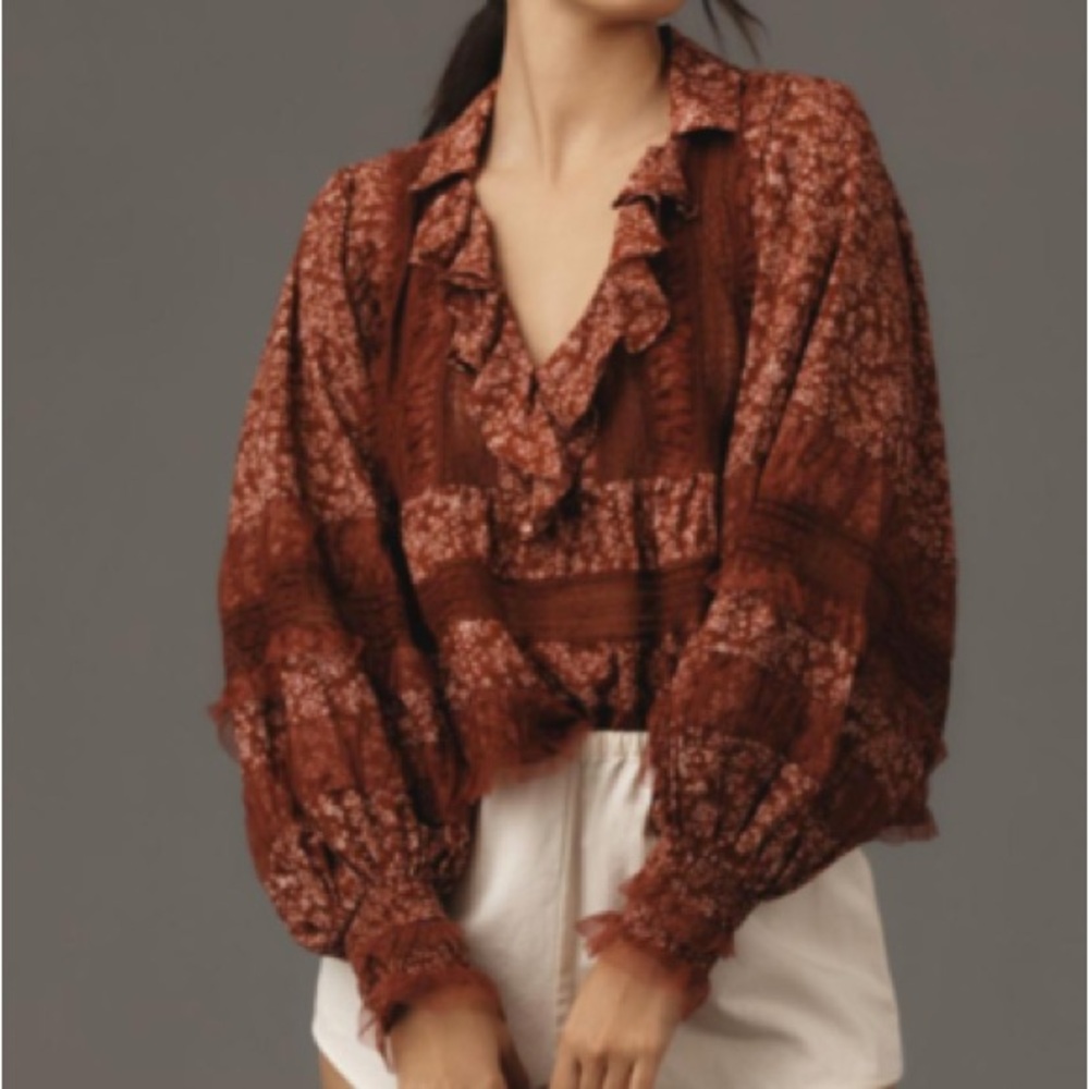 Anthropologie Popover Blouse